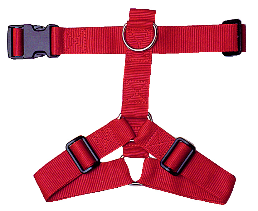 HARNAIS NYLON 25/35 CM ROUGE