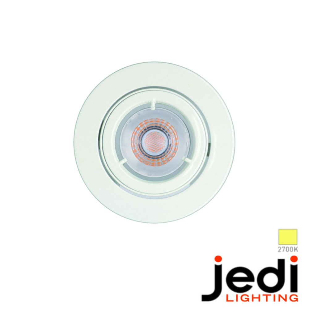 Spot Encastré Orientable Jedi Twistlock Blanc Métal Blanc Chaud Ø9cm