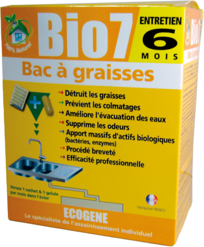 Entretien de bac à graisses Bio7 480 g - ECOGENE