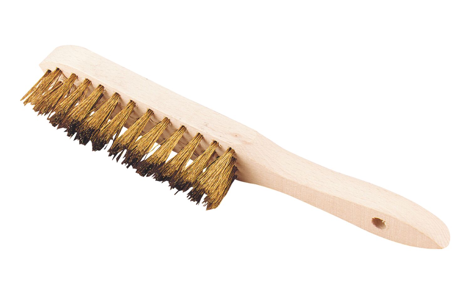 Brosse à manche 28cm fil rond laitonné souple L'OUTIL PARFAIT