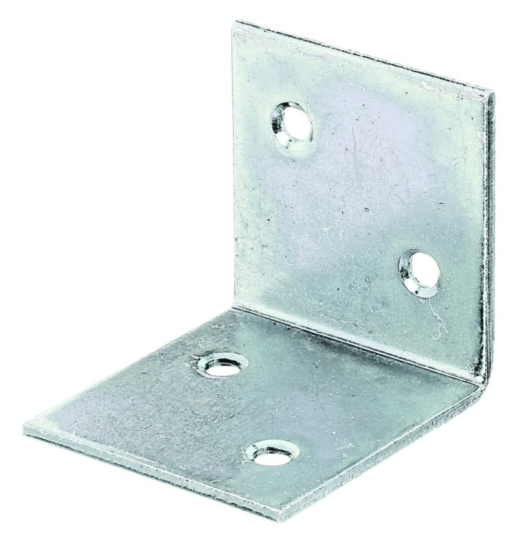 Équerre large côtés égaux 40x40x2mm Ø5mm 4 trous - ALBERTS