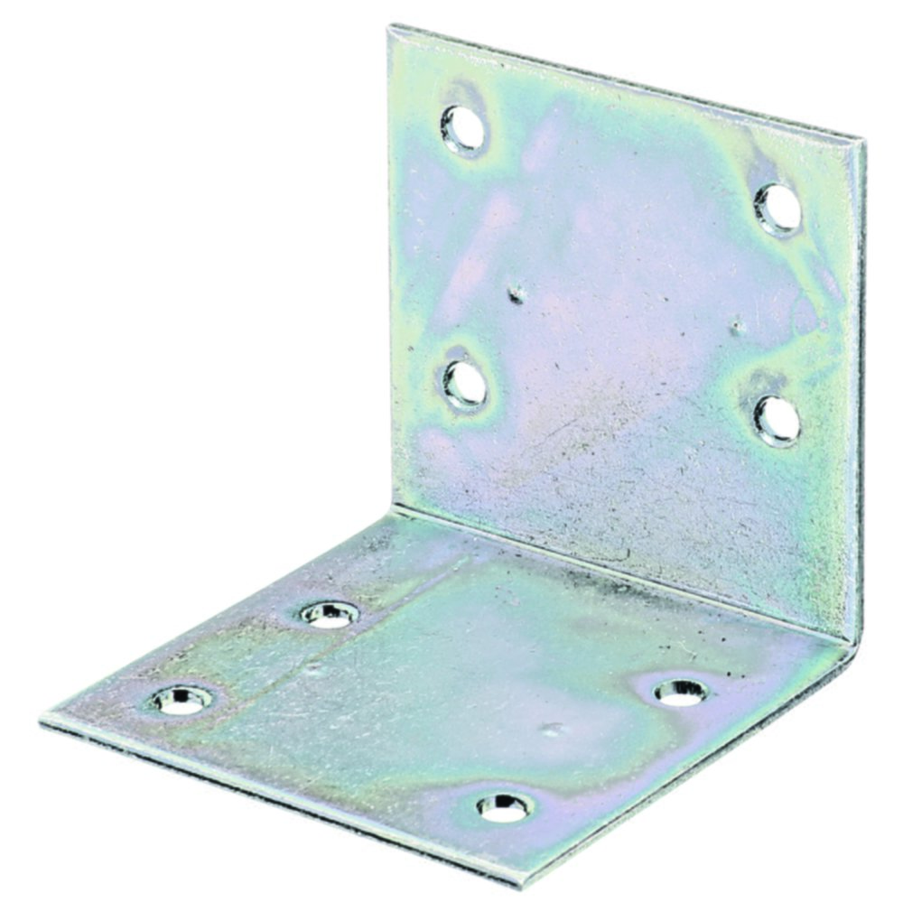 Équerre large côtés égaux 60x60x2mm Ø5mm 8 trous - ALBERTS