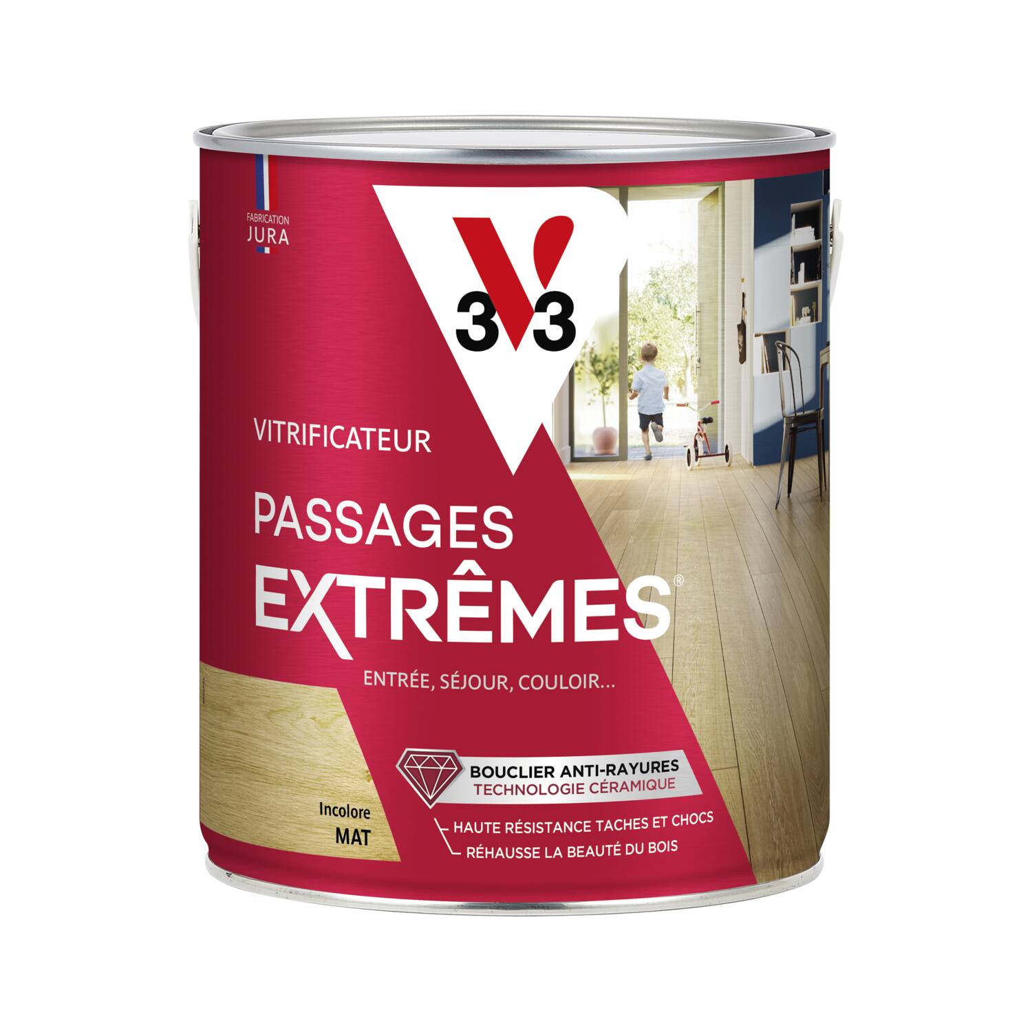 Vitrificateur passages extrêmes incolore mat 2,5L - V33