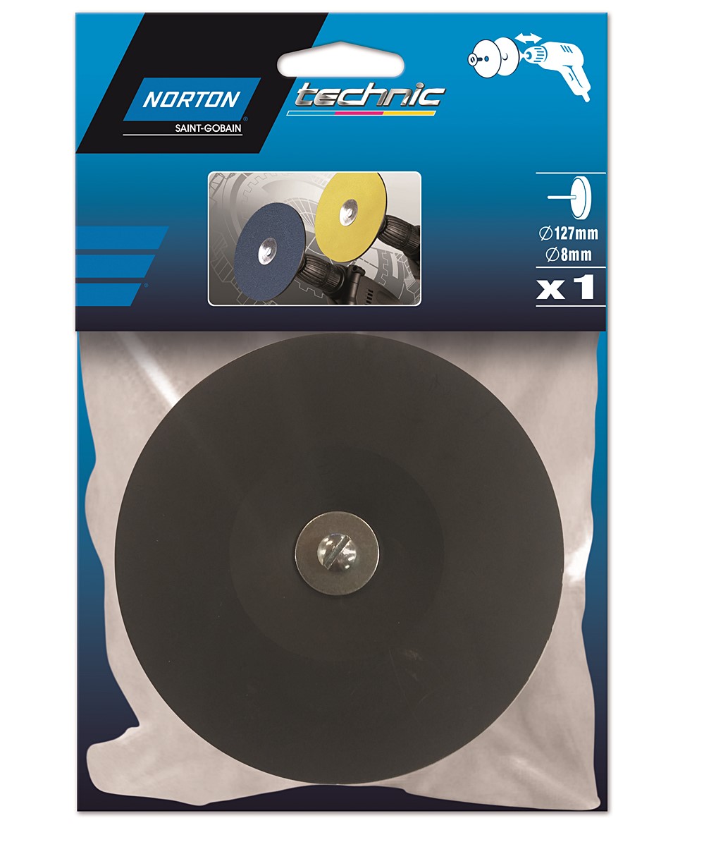 Plateau pour perceuse avec tige 6mm Ø125mm - NORTON