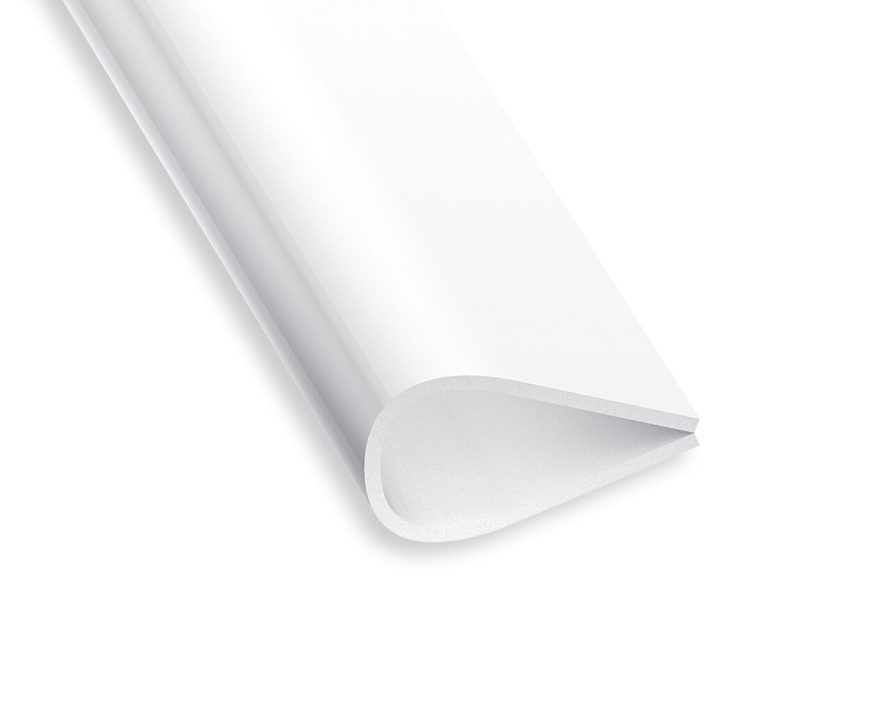 Serre Feuillet PVC l.15mm 1m Blanc - CQFD