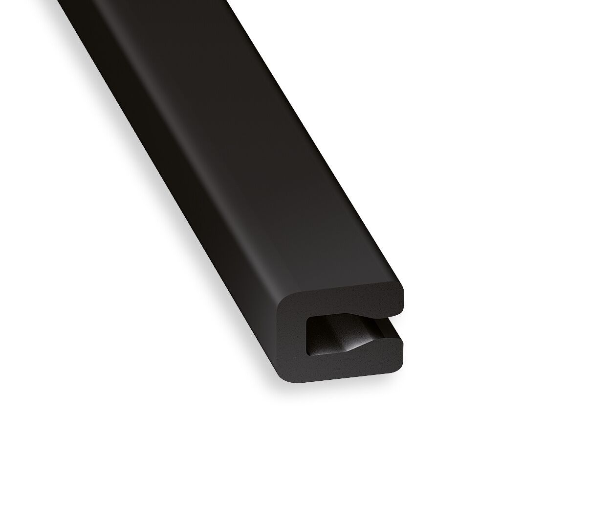 Profilé U PVC noir 4x7mm L.1m - CQFD