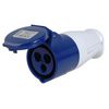 Fiche Femelle Caravane CEE 2P+T 16A Bleu - DEBFLEX