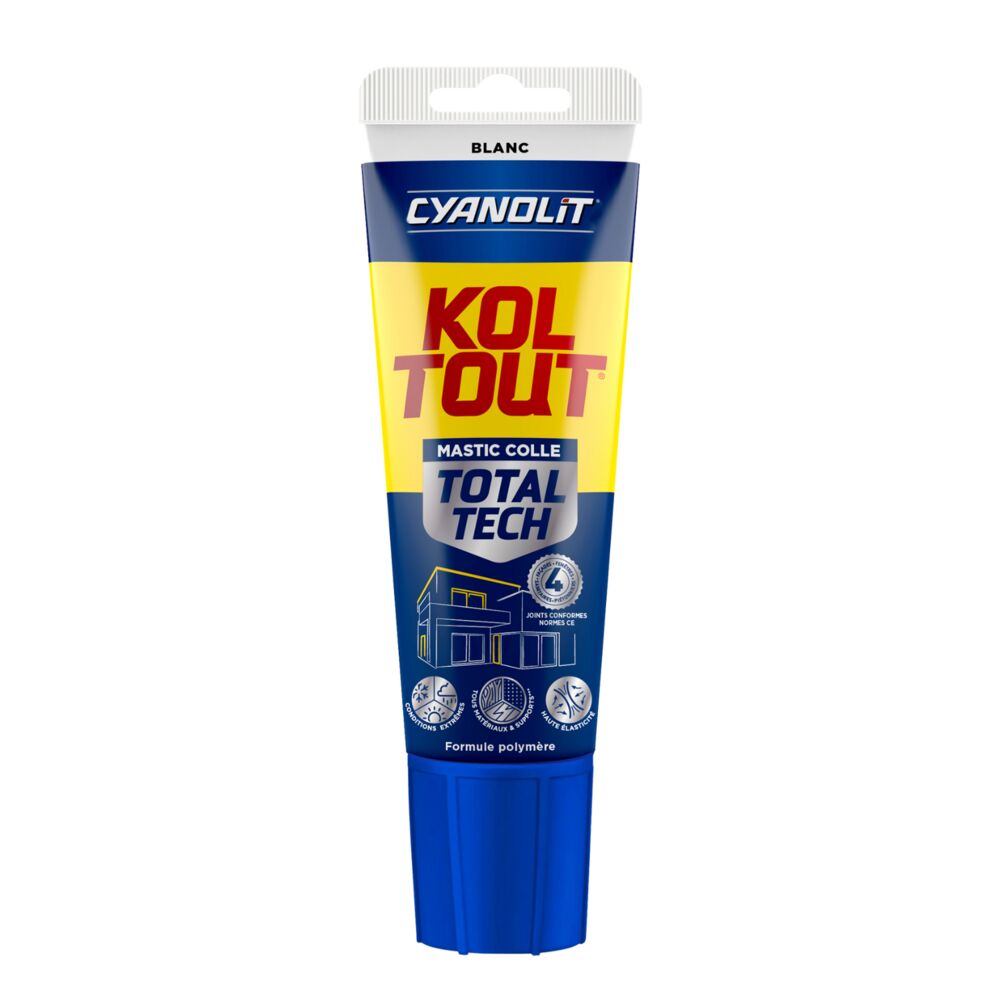 Colle et Joint Construction Koltout Ultra Blanc 125ml - CYANOLIT
