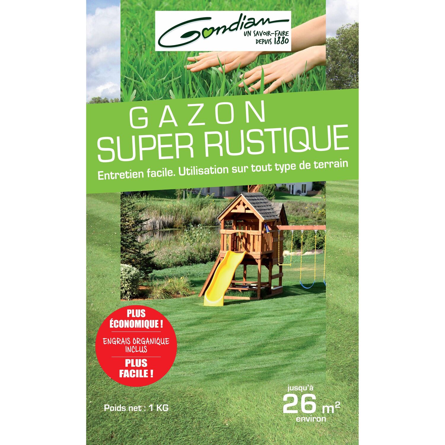 Gazon Super Rustique 1kg - GONDIAN