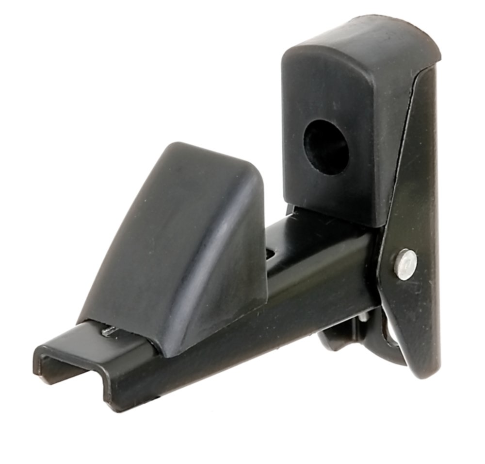Arrêt de volet et de porte Aluminium 7,5x2,5cm noir - ALBERTS