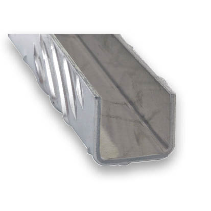 U Damier Aluminium 25x25mm 2m Brut - CQFD