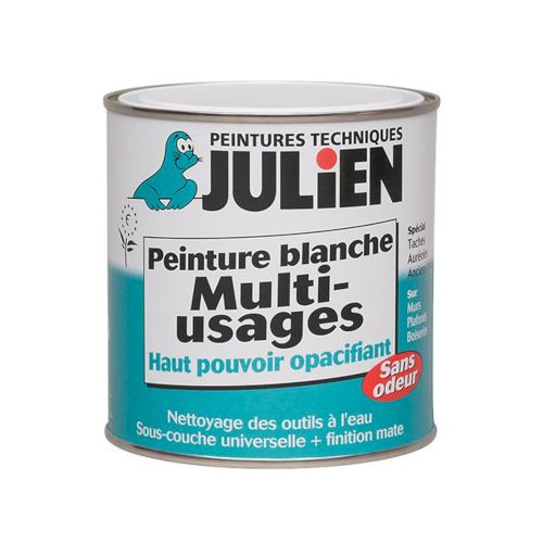 Sous-couche Peinture Blanche Fonds Très Difficiles 2,5L Mat Blanc Velouté - JULIEN