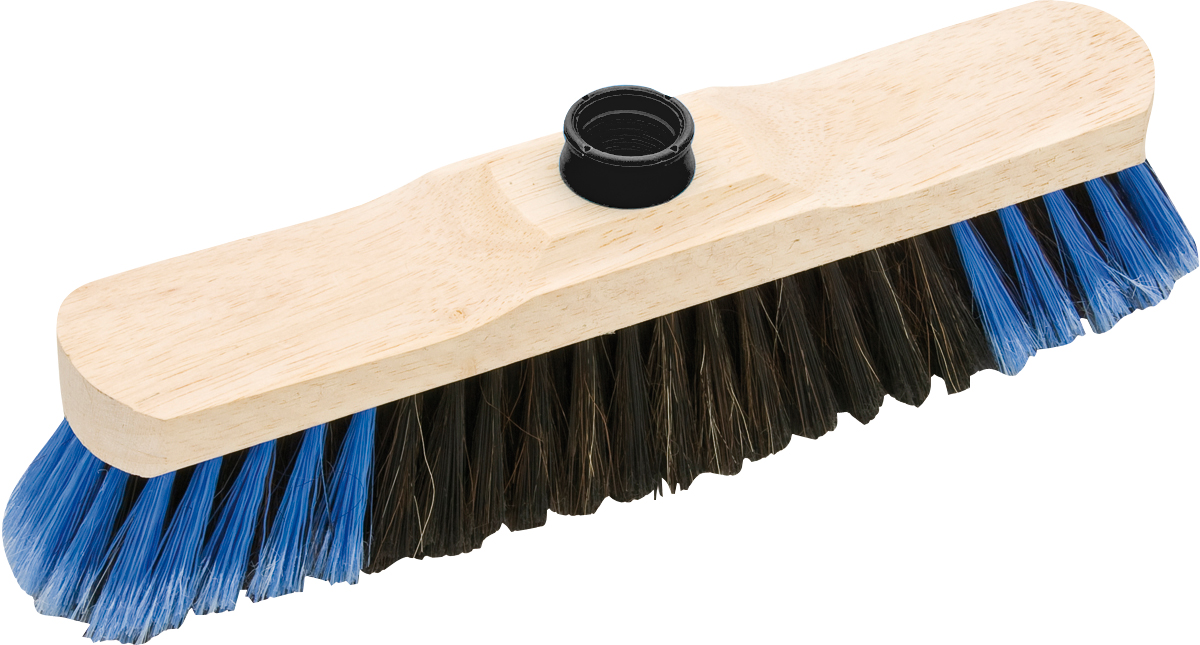 Balai droit crin souple bleu et noir