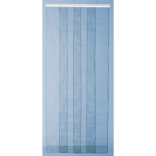 Rideau de porte Moustiquaire Arles 6 bandes L1,60xH2,20m Gris - MOREL