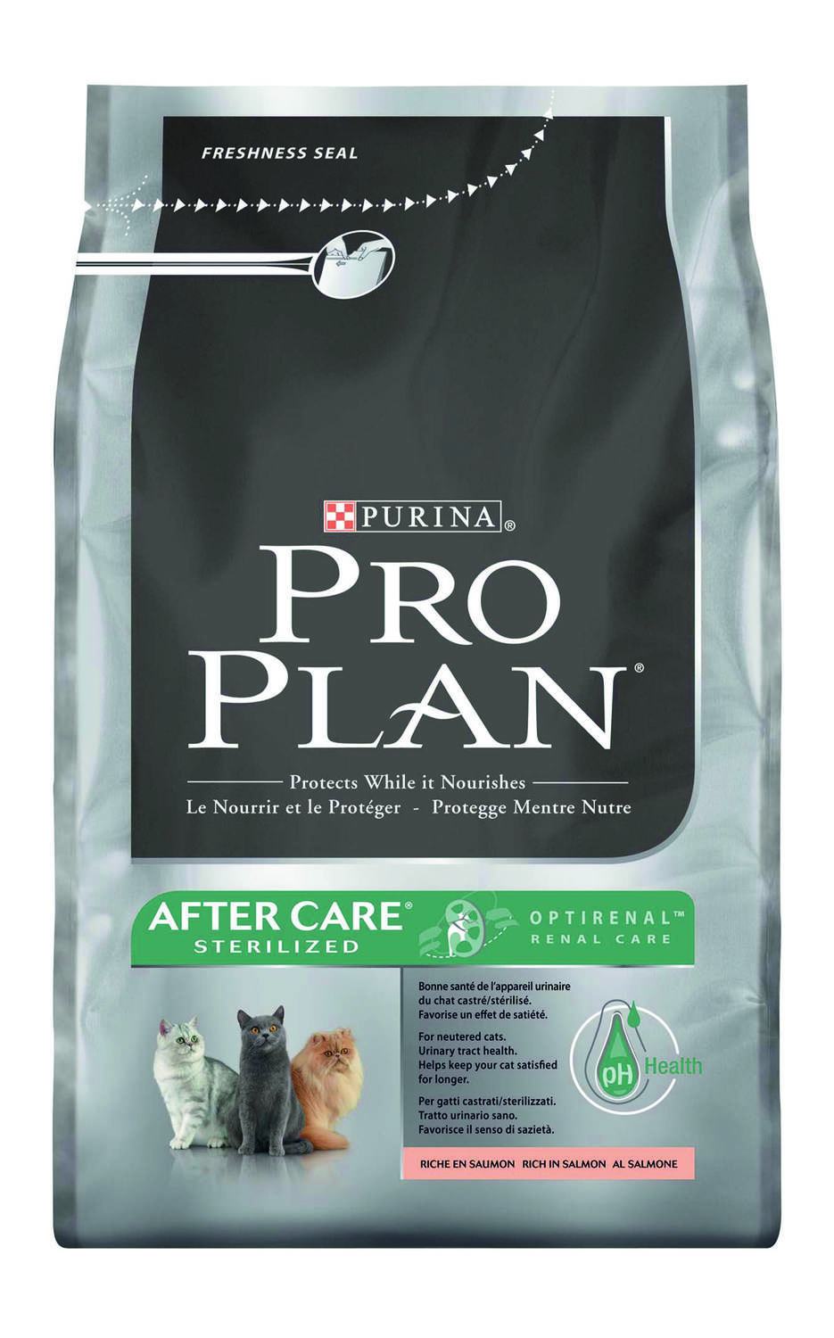 Croquettes chat stérilisé Optirenal saumon 1,5 kg - PRO PLAN
