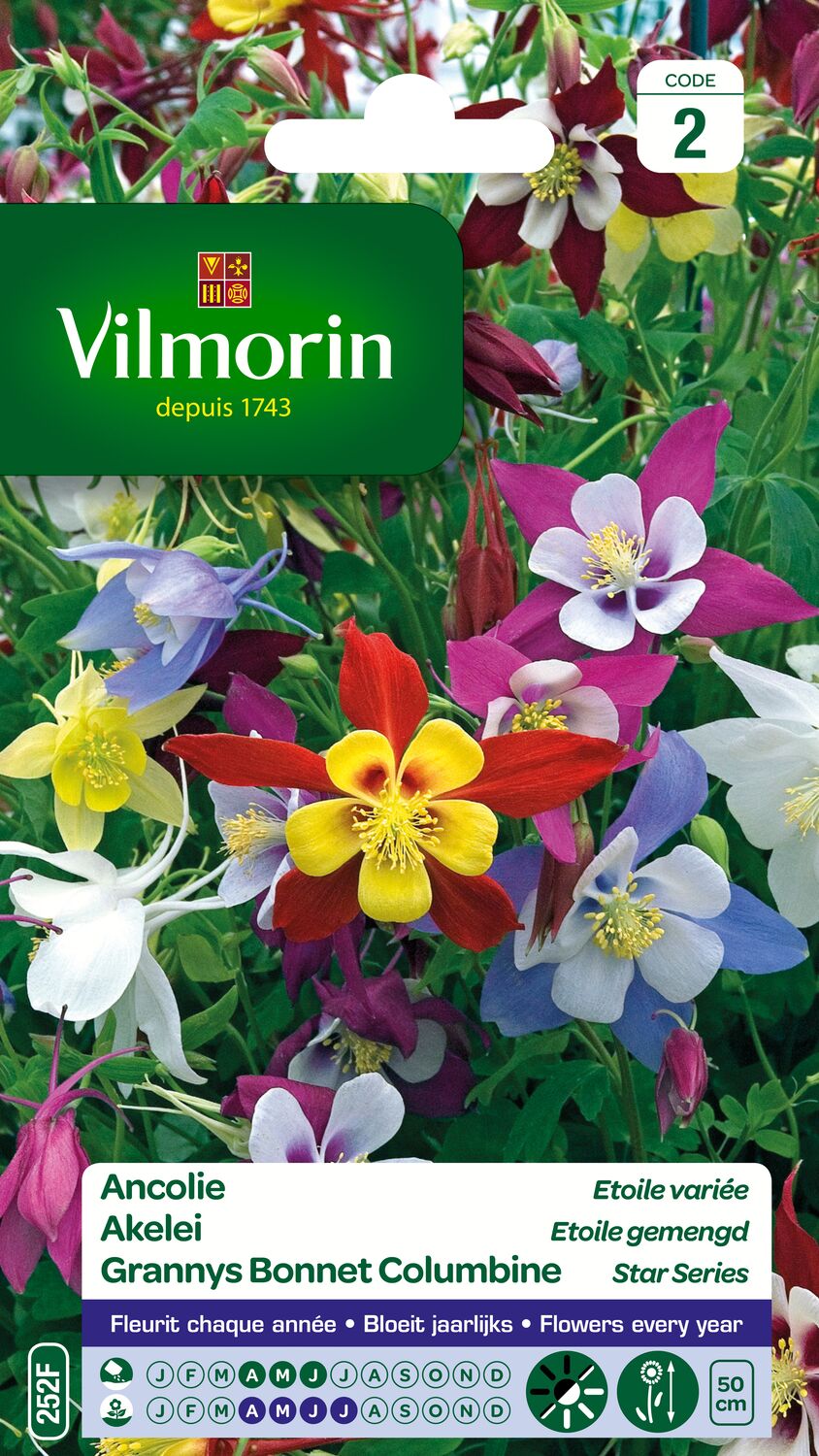 Graines Ancolie Étoile Variée - VILMORIN