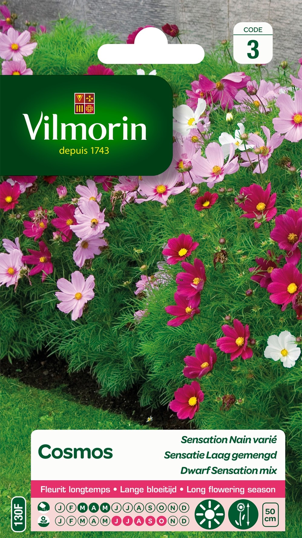 Graines Cosmos Sensation Nain Varié - VILMORIN