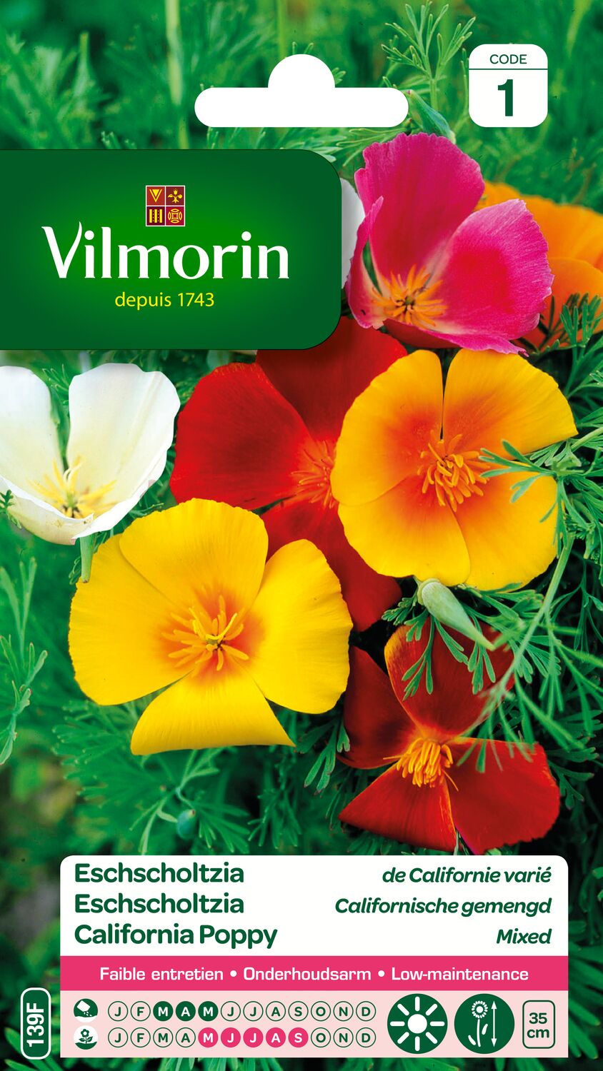 Graines Eschscholtzia de Californie Varié - VILMORIN