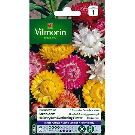 Graines Immortelle à Bractées Double Variée - VILMORIN