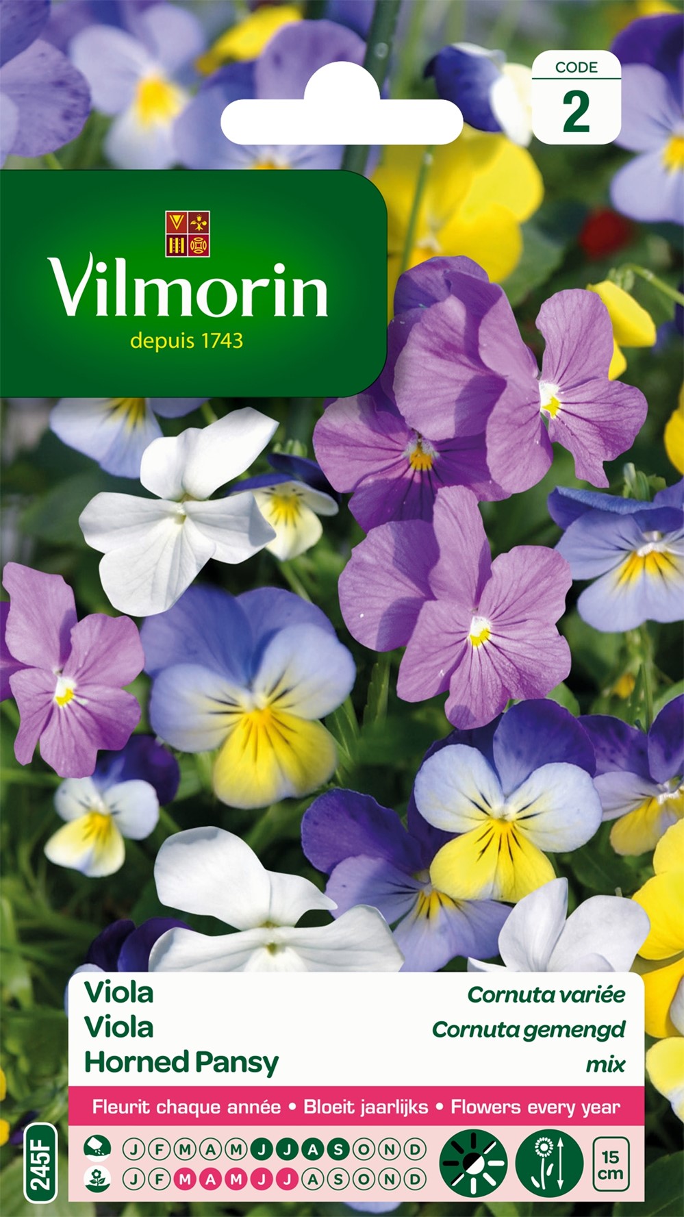 Graines Viola Cornuta Variée - VILMORIN