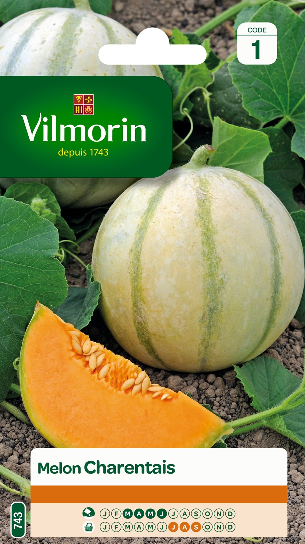 Graines Melon Charentais - VILMORIN