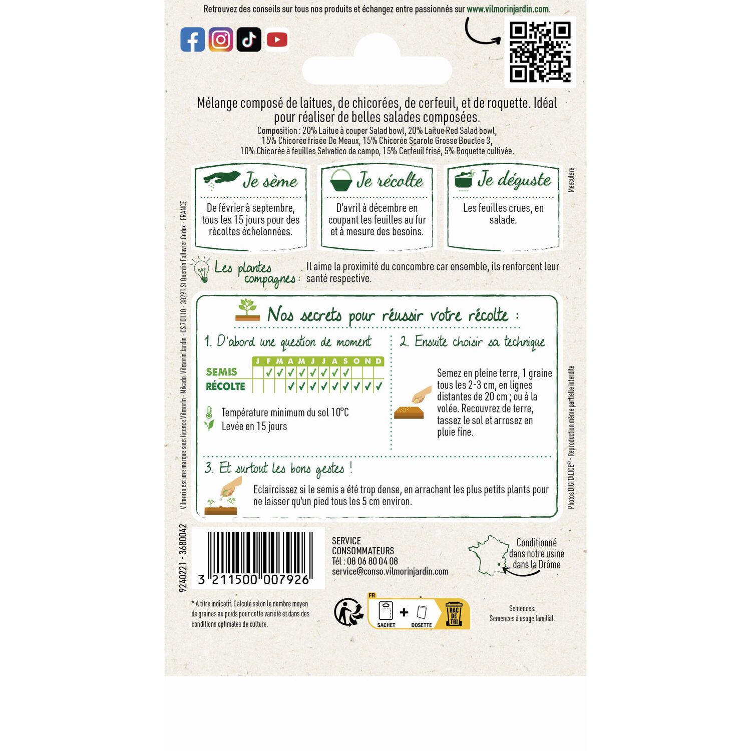 Graines Mesclun - VILMORIN