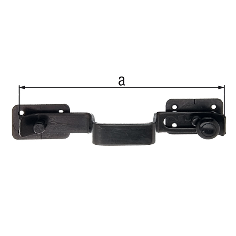 Entrebailleur de sécurité pour volets noir 260mm - ALBERTS