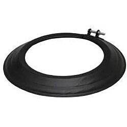 Rosace Email Noir Mat 125mm