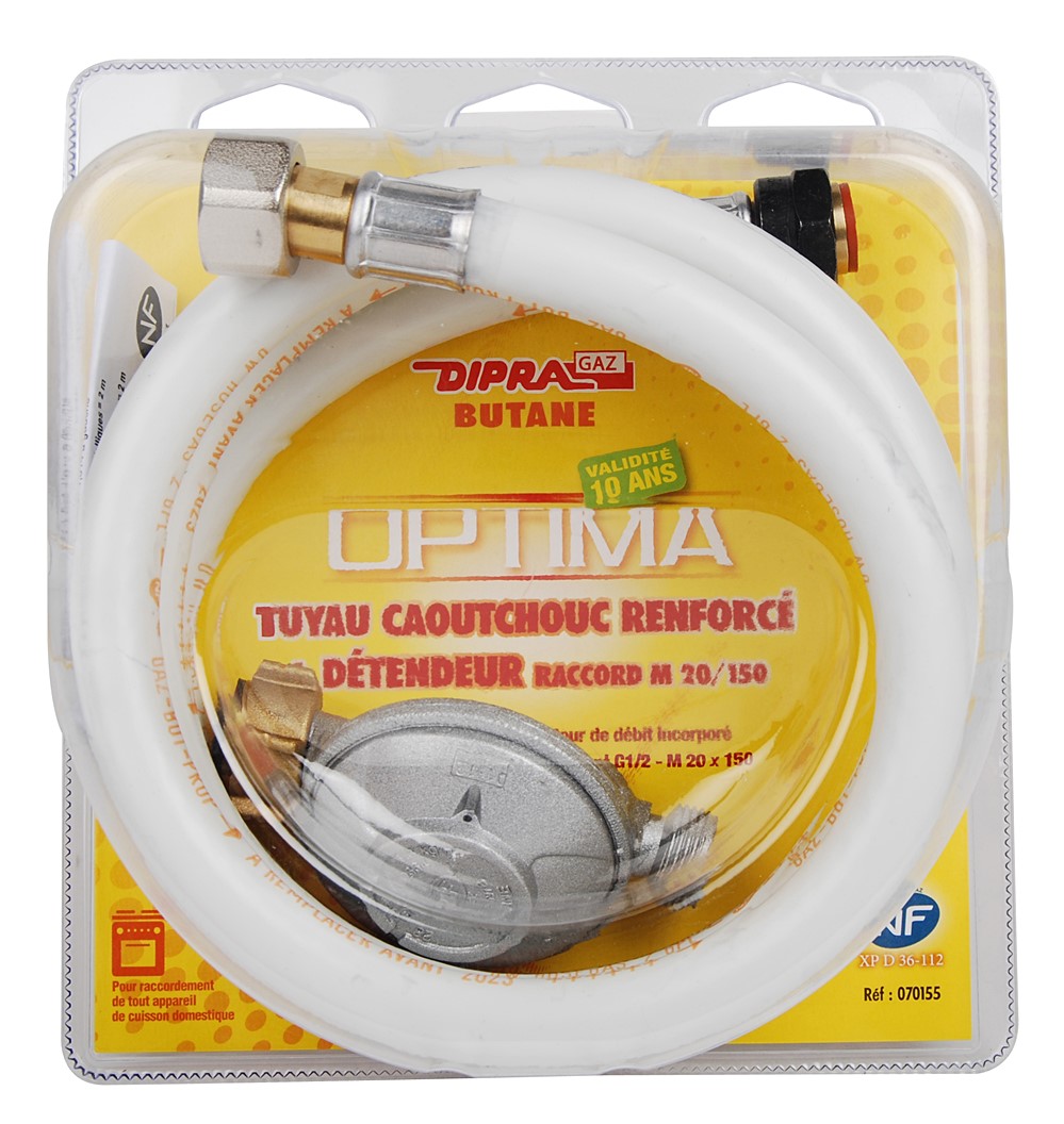 Flexible Butane/Propane 10 ans 1,5 m + détendeur - DIPRA