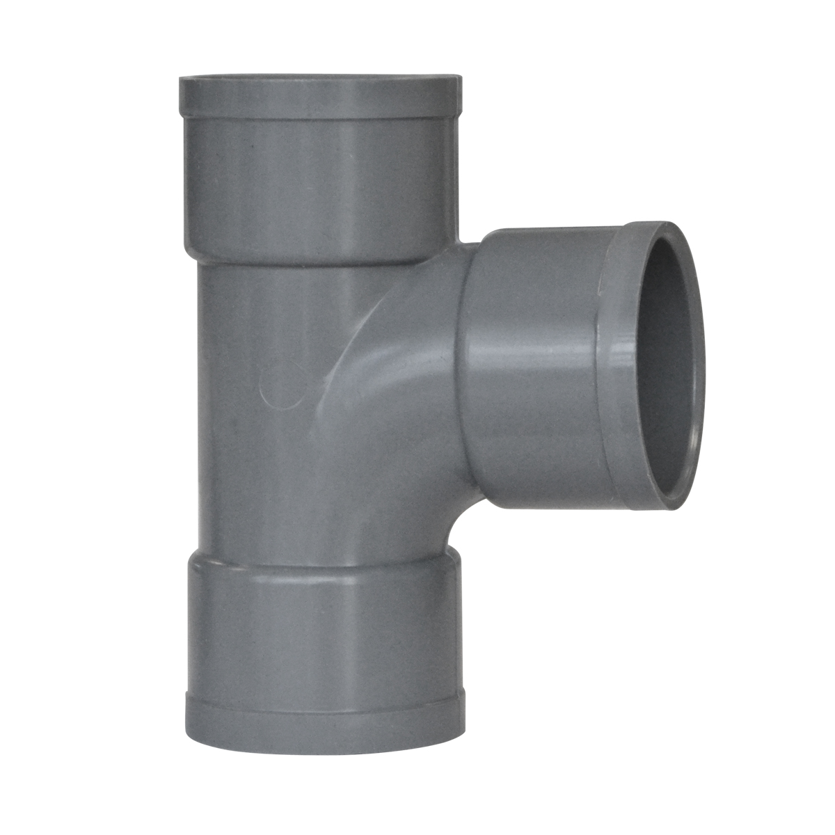 TE PIED DE BICHE 87°30 PVC FEMELLE-FEMELLE Ø 50 mm