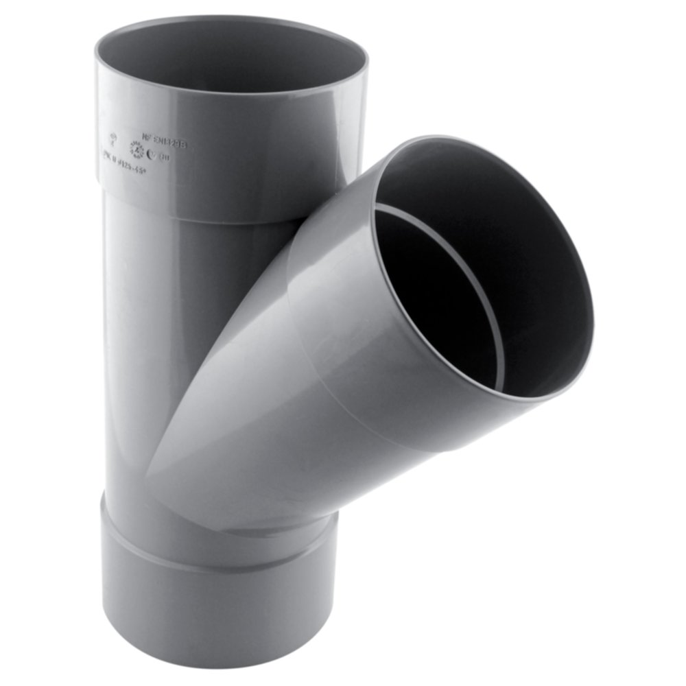 Culotte PVC 45° FF Diam.125 - FITT