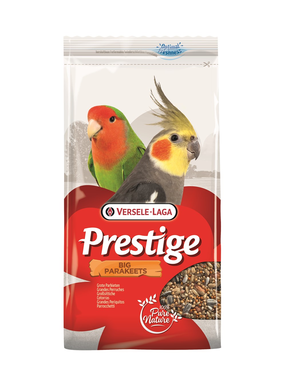 Alimentation oiseaux Grandes Perruches 1kg - PRESTIGE