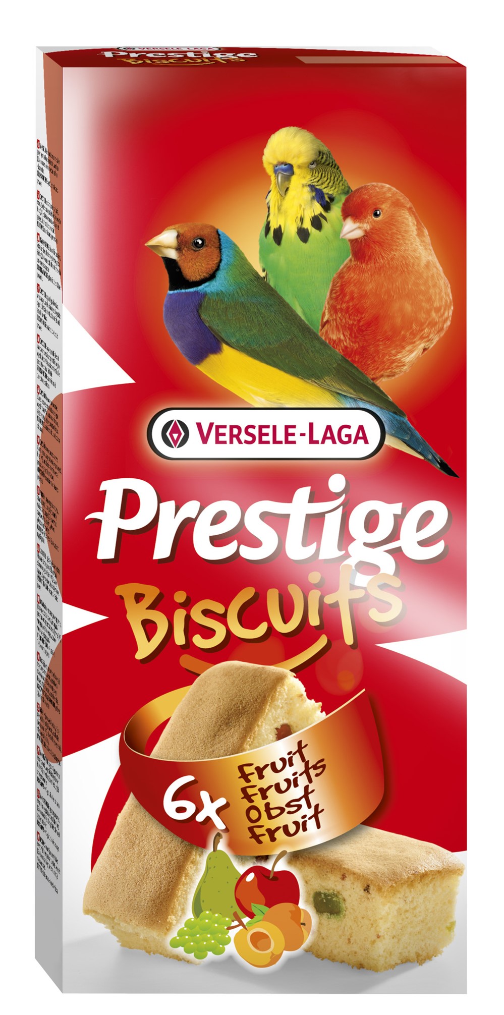 Alimentation oiseaux 6 Biscuits Fruits 70gr  - PRESTIGE