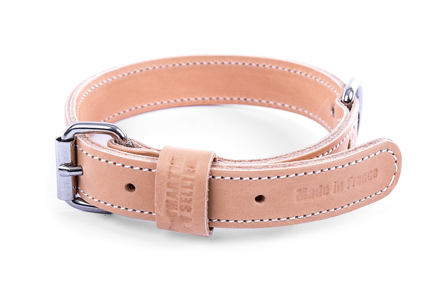 Collier 1/2étrangleur bombe 50cm beige