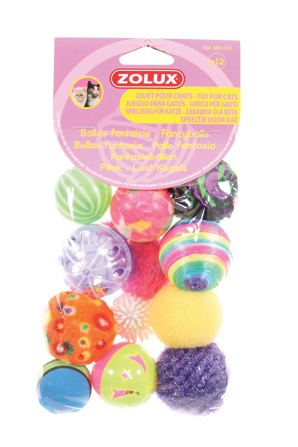 12 Balles Fantaisies Chat - ZOLUX