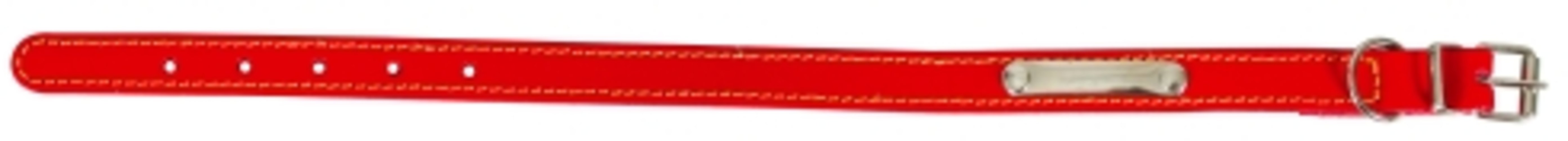 COLLIER PIQUE SIMPLE ROUGE CROUTE 65CM