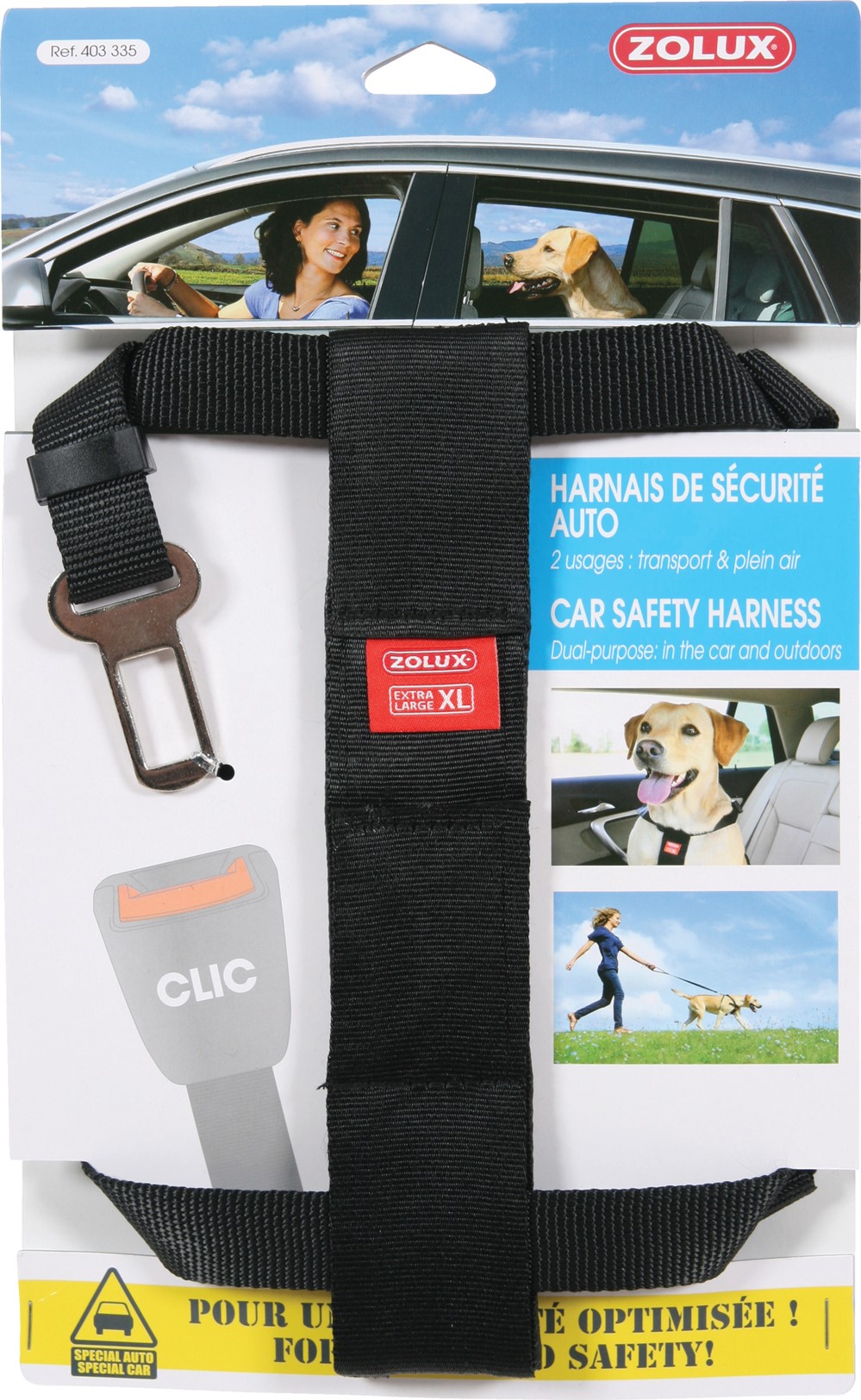 Harnais de Sécurité Voiture Chien XL - ZOLUX