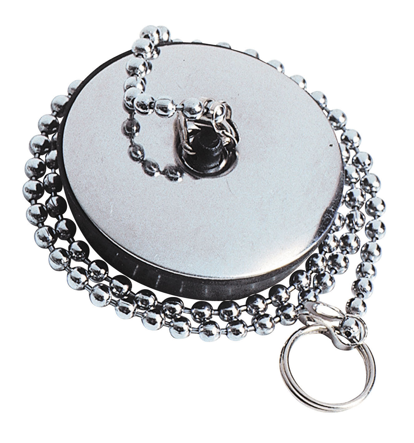 Bouchon inox à chaînette Ø47 mm pour évier - WIRQUIN