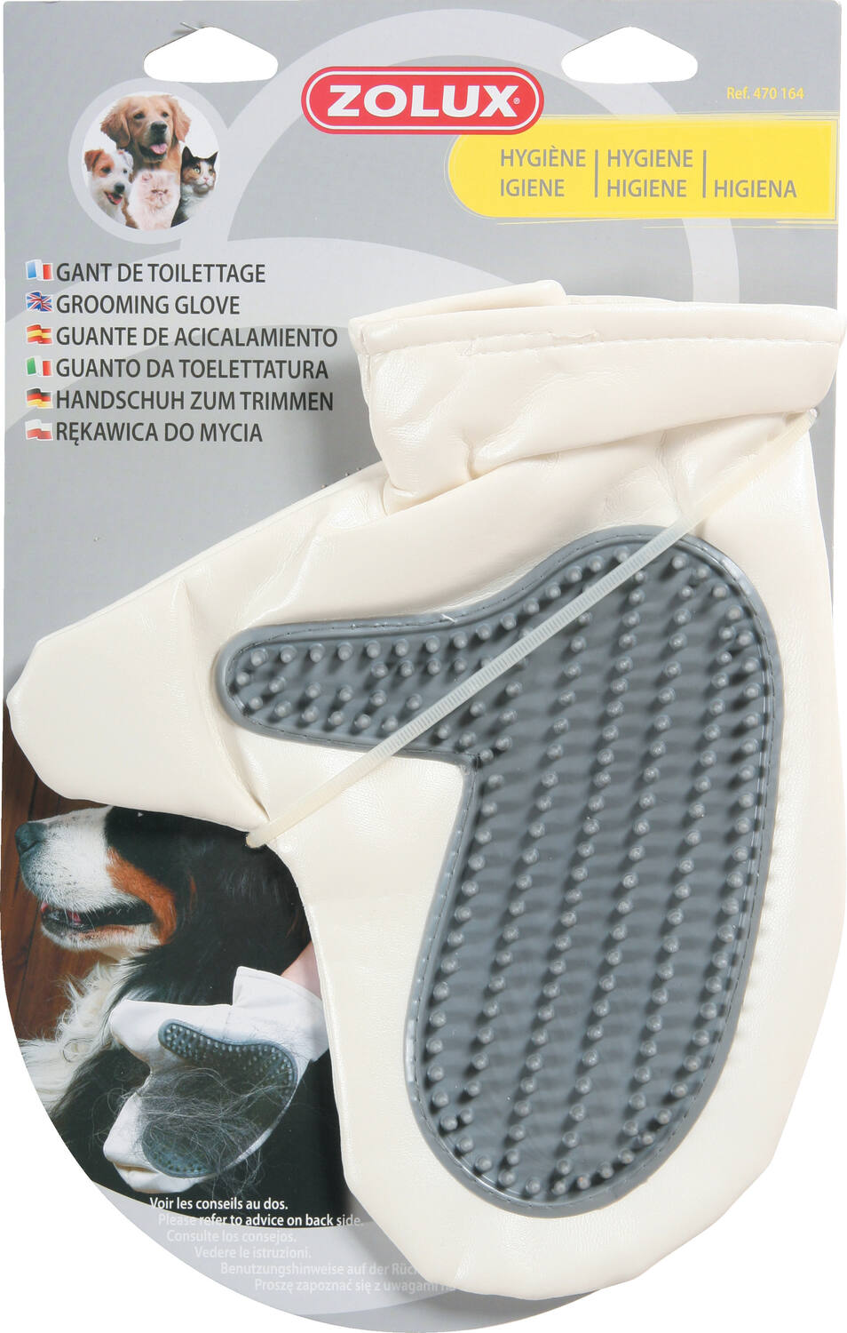 Gant de toilettage pour chien et chat - ZOLUX