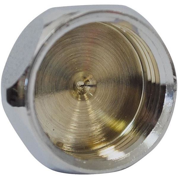 Bouchon laiton femelle 15x21 chrome 6112283 - BOUTTE
