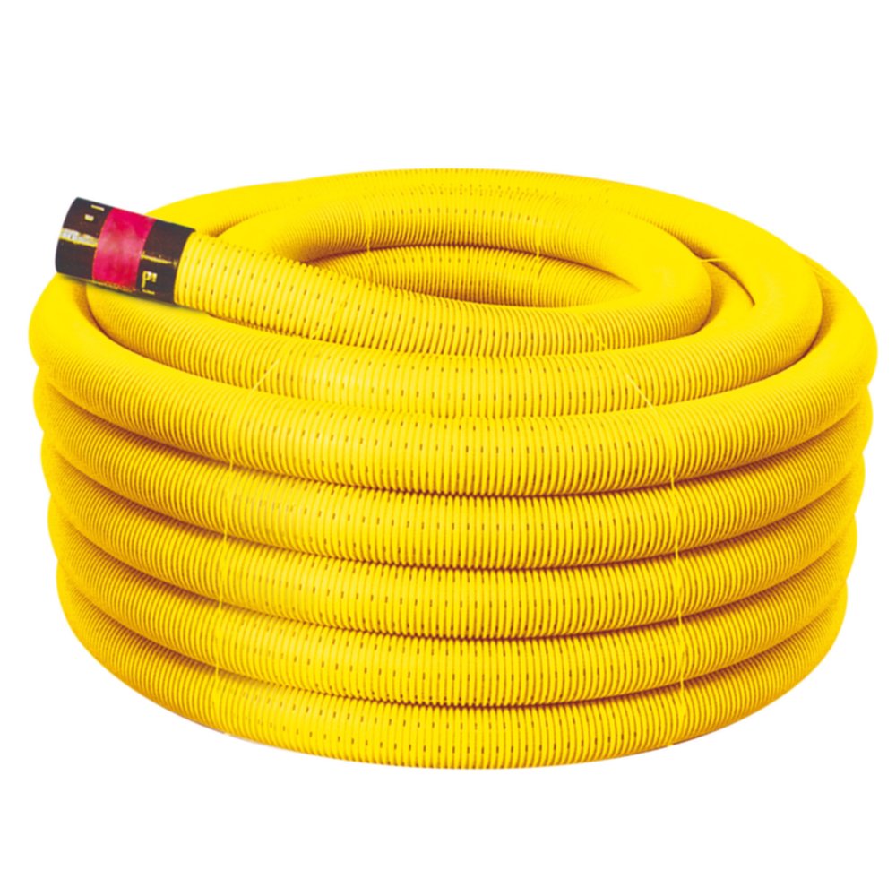 Drain annelé PVC Diam.50 couronne 25ML - INTERPLAST