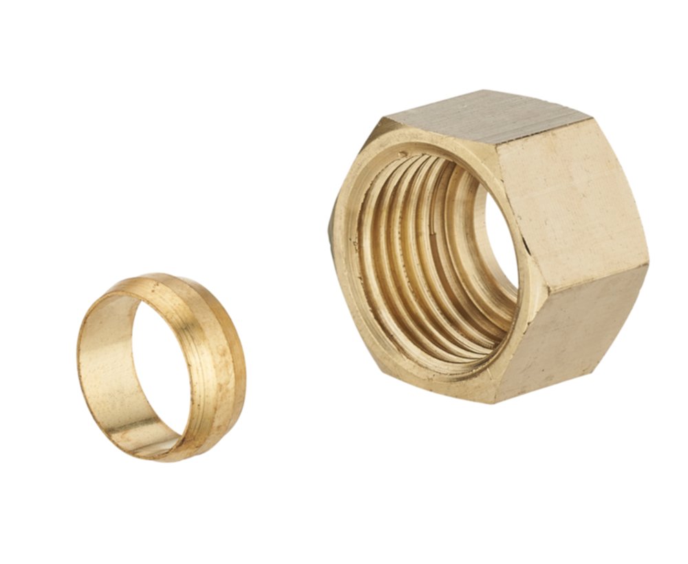 Ecrou + olive bicône laiton Ø12 F15x21 460-1512C1 - NOYON THIEBAULT