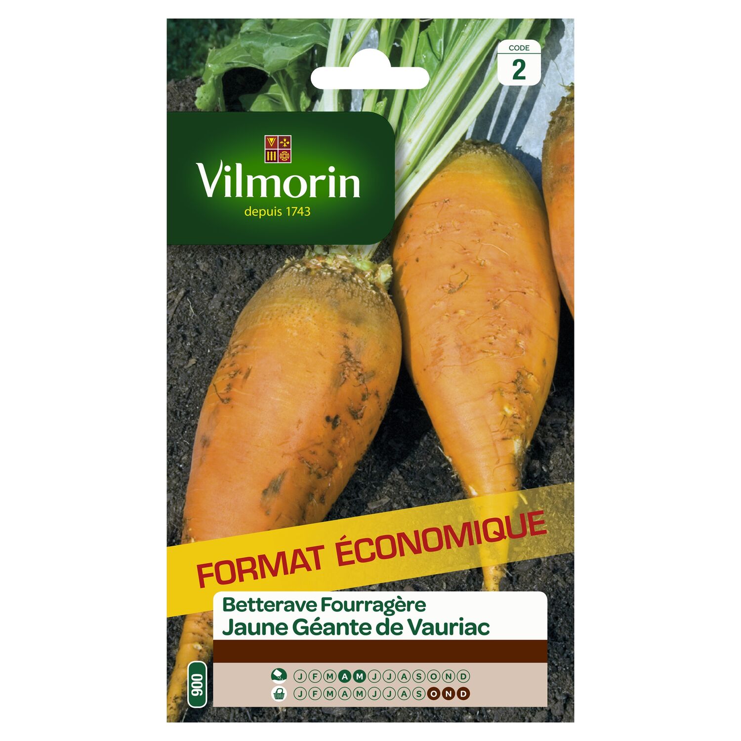 Graines Betterave Fourragère Géante Jaune de Vauriac - VILMORIN