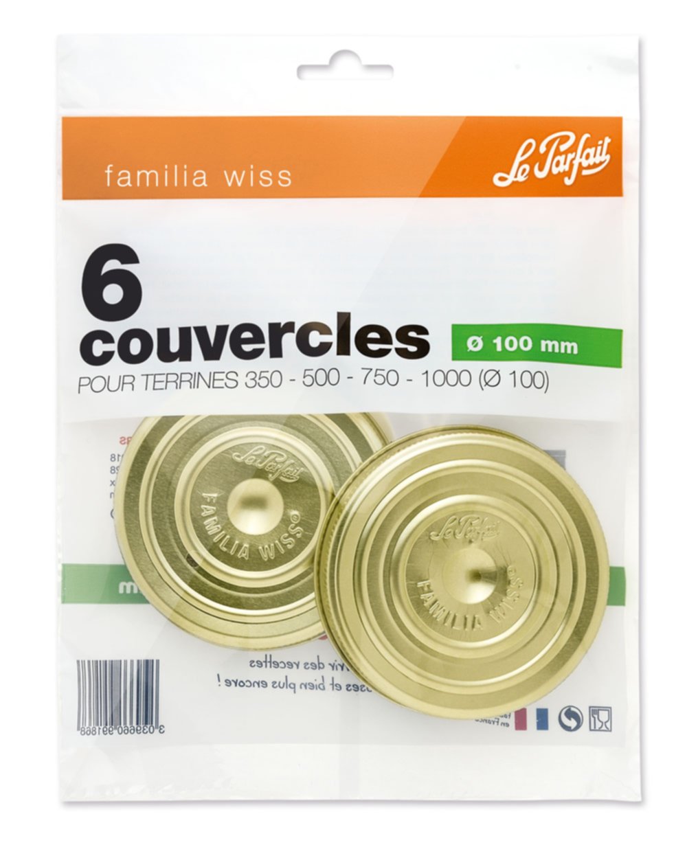 6 Bouchons Familia Wiss Ø100mm - LE PARFAIT