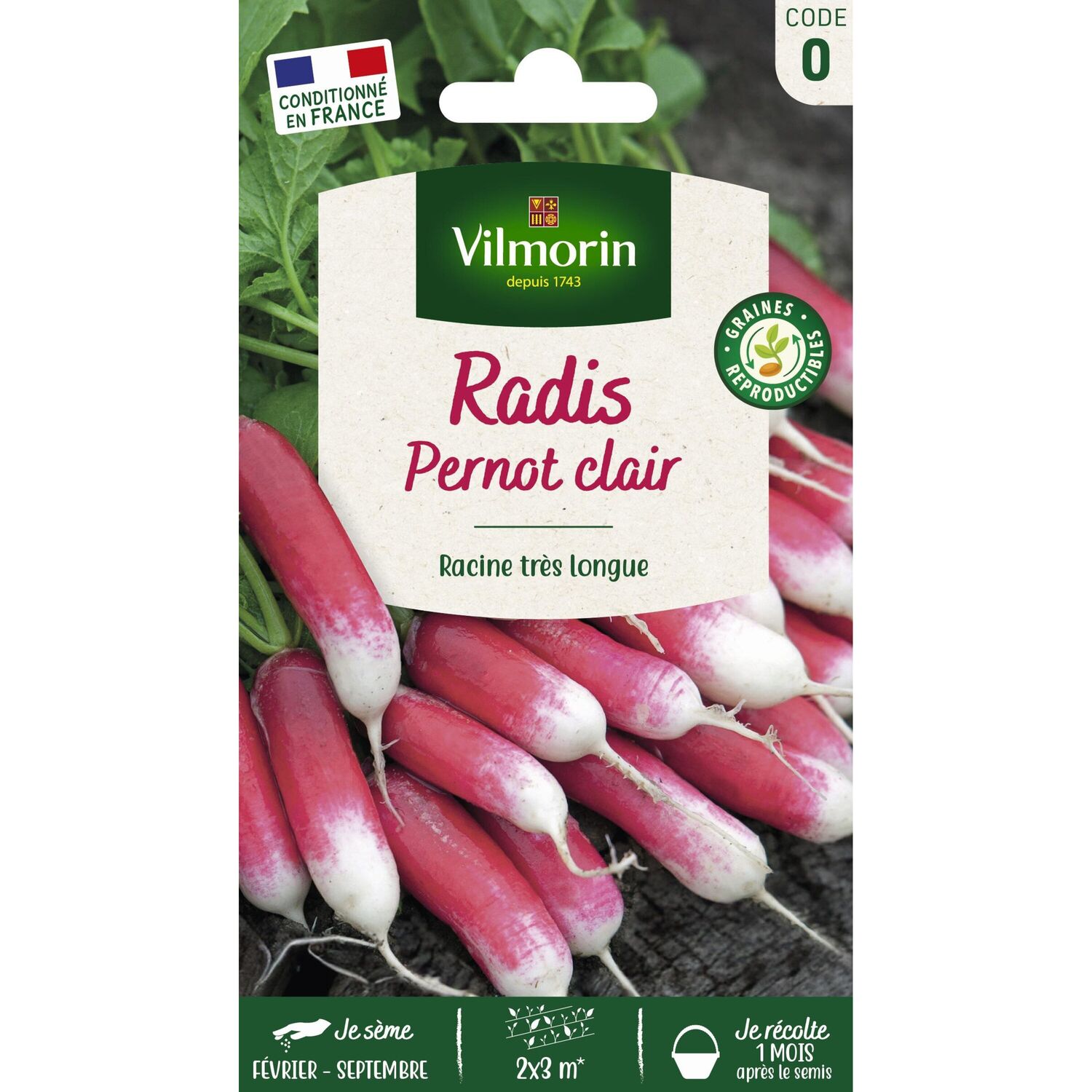 Graines Radis Pernot Clair - VILMORIN