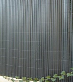 Canisse double face PVC Plastic'Ovale occultant 95% 1,50x5m Anthracite - SICATEC