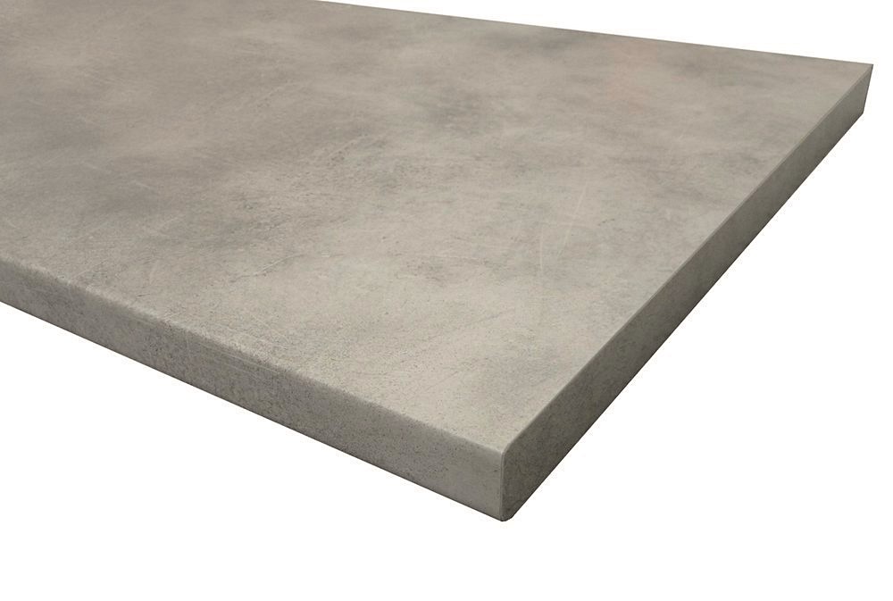 Plan de Travail Stratifié HPL Marbre Gris 205x64,5x3,8cm - SUP BOIS