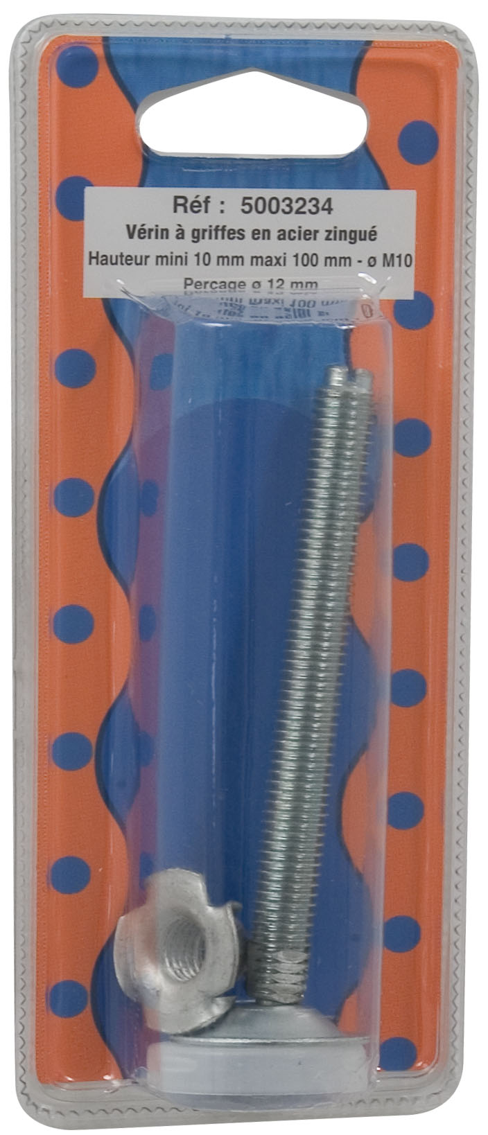Blister 1 piece verin a griffes l.100 m10 - BAR PLUS