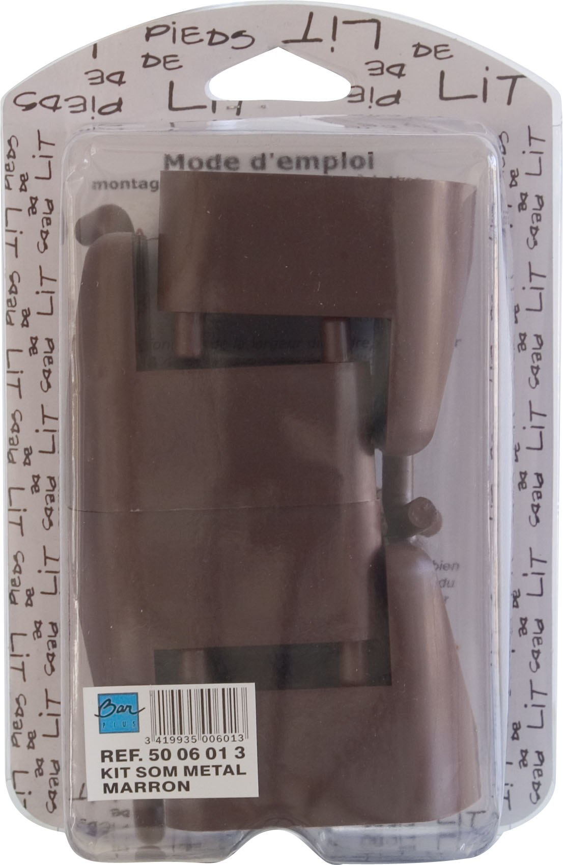 Blister 4 pieces adaptateur sommier a lattes - BAR PLUS 