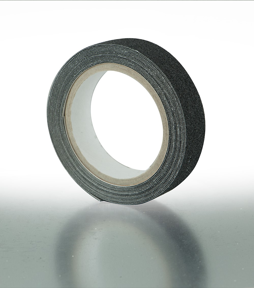 Bande adhésive antidérapante noire 25mm x 5m